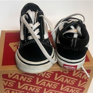 Toddler Vans Black and White